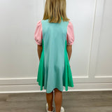 Country Club Dress - Aqua Mix Girls Play Dresses Finding Foxtale