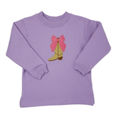 Cowgirl Crewneck Sweatshirt - Lavender Girls Sweaters + Sweatshirts Luigi