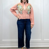 Cozy Flora Zip Sweater - Dusty Pink Sweaters &Merci