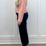 Cozy Flora Zip Sweater - Dusty Pink Sweaters &Merci