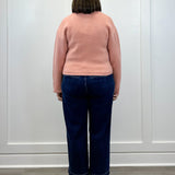 Cozy Flora Zip Sweater - Dusty Pink Sweaters &Merci