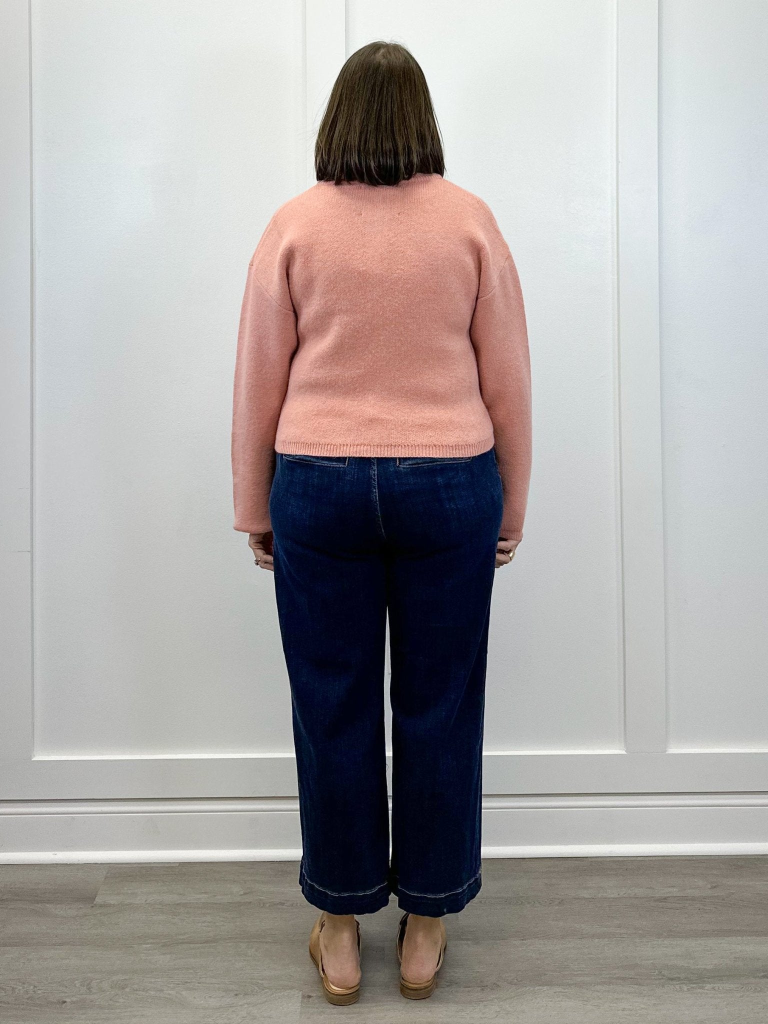 Cozy Flora Zip Sweater - Dusty Pink Sweaters &Merci