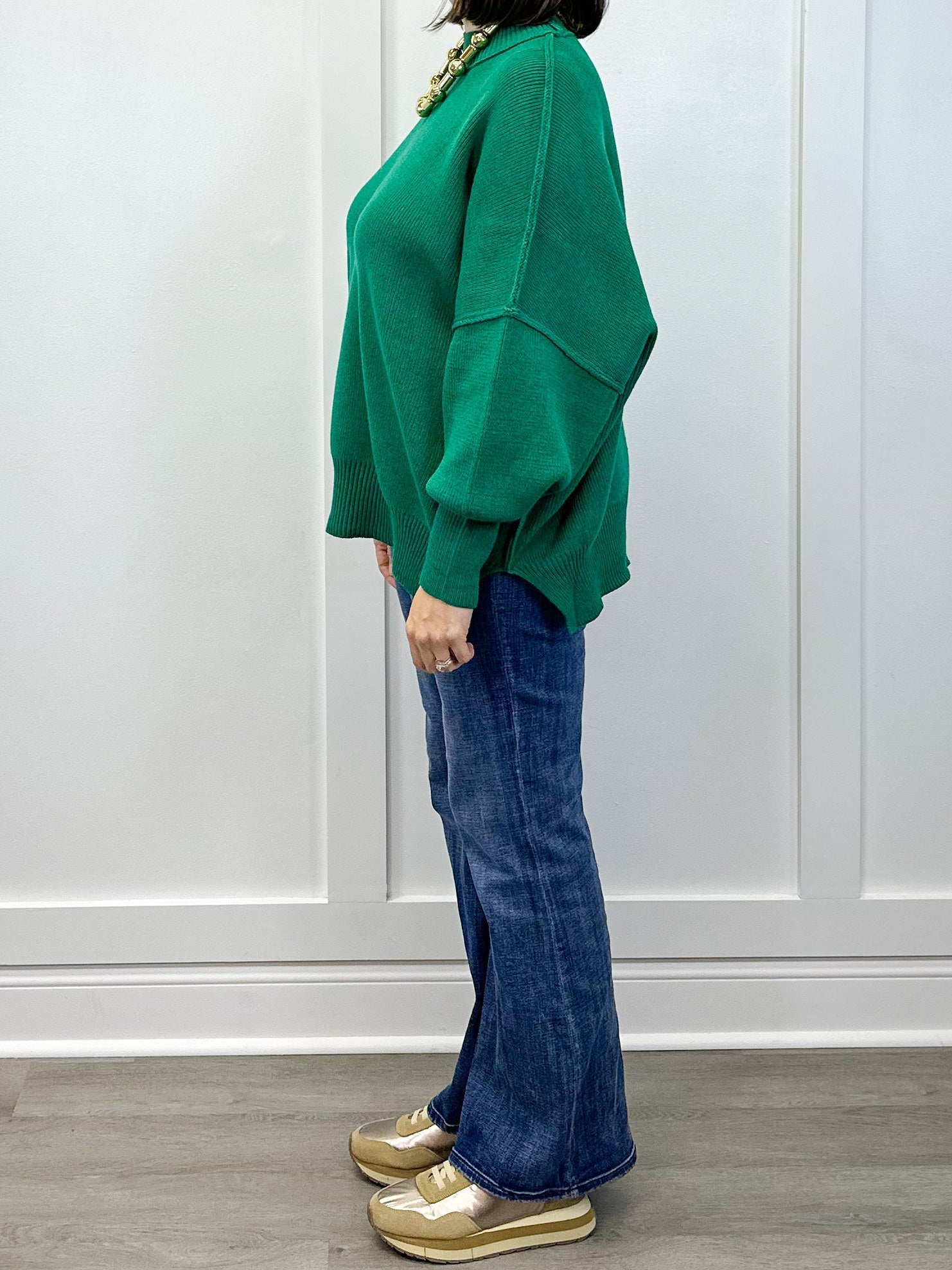 Cozy Pine Ribbed Sweater - Forest Green Sweaters Zenana