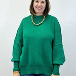 Cozy Pine Ribbed Sweater - Forest Green Sweaters Zenana