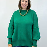 Cozy Pine Ribbed Sweater - Forest Green Sweaters Zenana