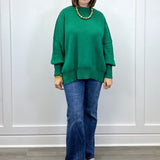 Cozy Pine Ribbed Sweater - Forest Green Sweaters Zenana
