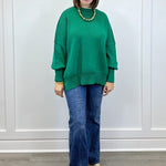 Cozy Pine Ribbed Sweater - Forest Green Sweaters Zenana