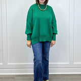 Cozy Pine Ribbed Sweater - Forest Green Sweaters Zenana