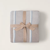 Cozychic Accent Stripe Throw - Stone Multi Textiles Barefoot Dreams