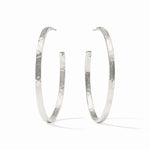 Crescent Hoop - Silver - XL Earrings Julie Vos