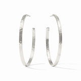Crescent Hoop - Silver - XL Earrings Julie Vos