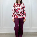 Crew Neck Jacquard Sweater - Cream - Sugar Babies Children's Boutique/Meg's Shoppe