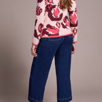 Crew Neck Jacquard Sweater - Cream Sweaters Tribal
