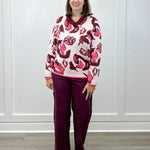 Crew Neck Jacquard Sweater - Cream - Sugar Babies Children's Boutique/Meg's Shoppe
