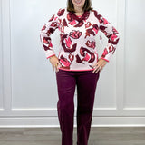 Crew Neck Jacquard Sweater - Cream - Sugar Babies Children's Boutique/Meg's Shoppe