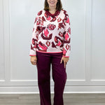 Crew Neck Jacquard Sweater - Cream - Sugar Babies Children's Boutique/Meg's Shoppe
