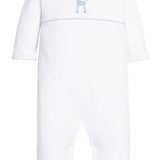 Crochet Footie - Blue Giraffe Boys Bubbles + Rompers Little English