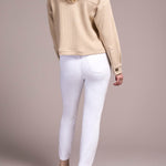 Crop Knit Shacket w/ Patch Pockets - Oatmeal Outerwear Tribal