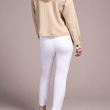 Crop Knit Shacket w/ Patch Pockets - Oatmeal Outerwear Tribal