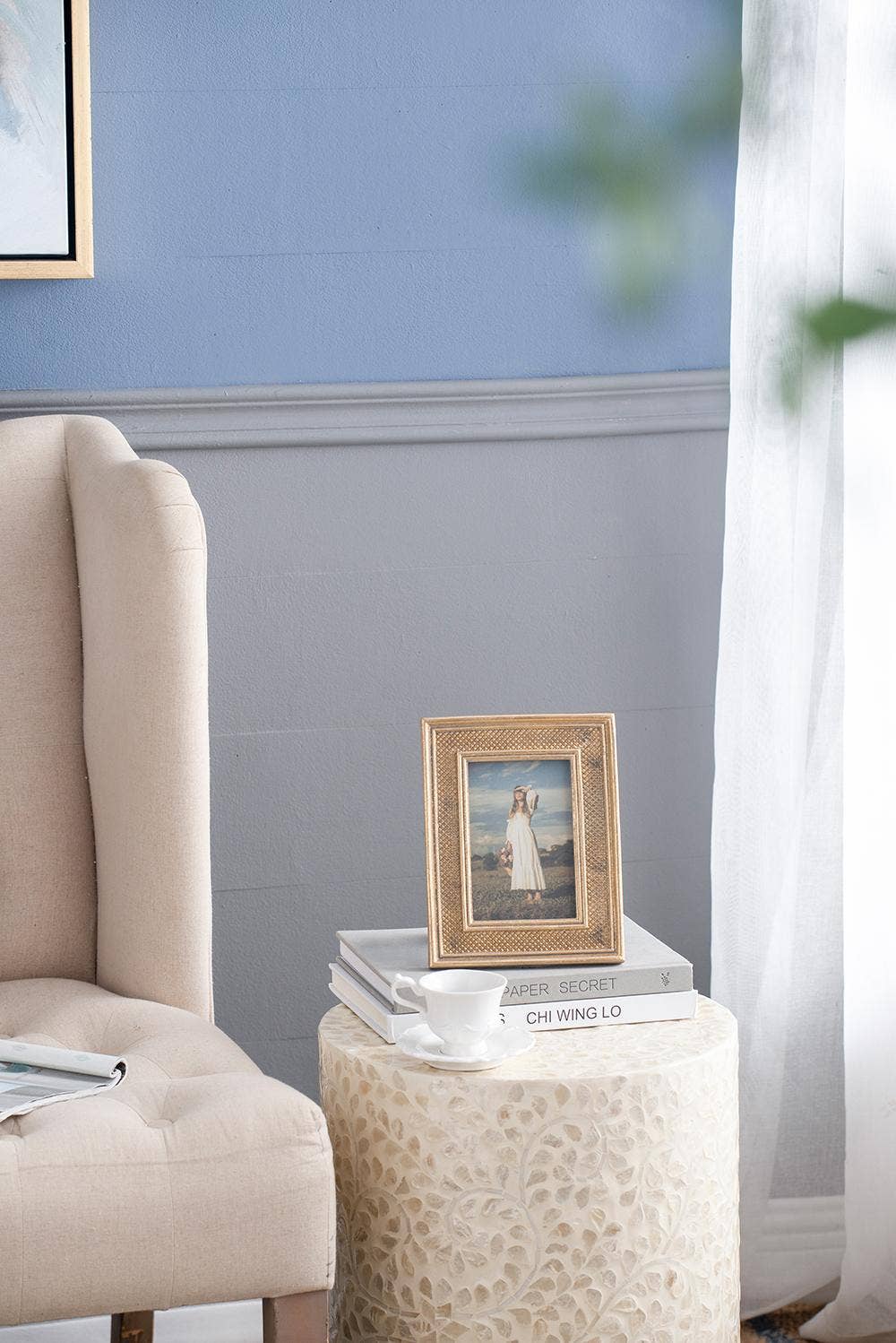 Crosshatch Border Trim Gold Frame - 4x6" Home Decor A&B Home Group Inc.