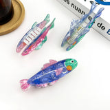 Cute Sardine Hair Claw Clip - Blue Hair Accessories TheDivaSoap