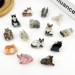 Mini Cat Hair Claw Clip - Black/White Hair Accessories TheDivaSoap