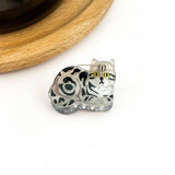 Mini Cat Hair Claw Clip - Black/White Hair Accessories TheDivaSoap