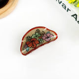 Vintage Flower Claw Clip - Black Hair Accessories TheDivaSoap