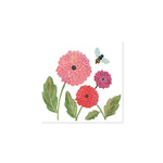 Dahlias and Bees Greeting Card Paper Goods Up With Paper