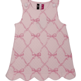 Dainty Bows Quilted A-Line Dress - Sugar Babies Children's Boutique/Meg's Shoppe