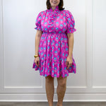 Daisy Darling Smocked Dress - Orchid Short Dresses Umgee