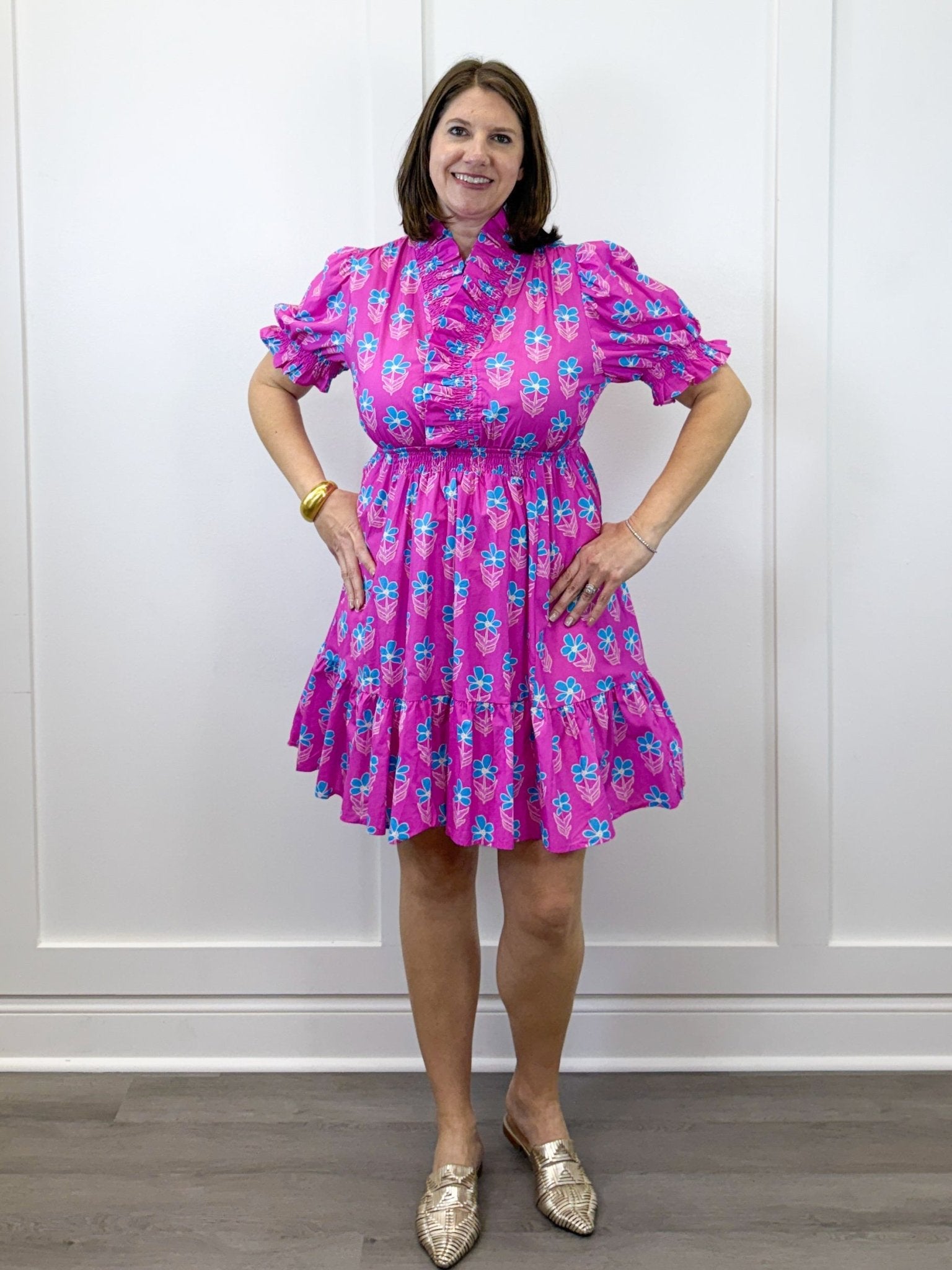 Daisy Darling Smocked Dress - Orchid Short Dresses Umgee
