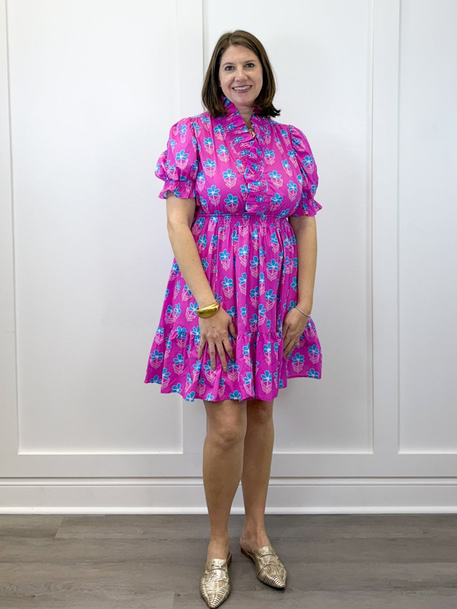 Daisy Darling Smocked Dress - Orchid Short Dresses Umgee