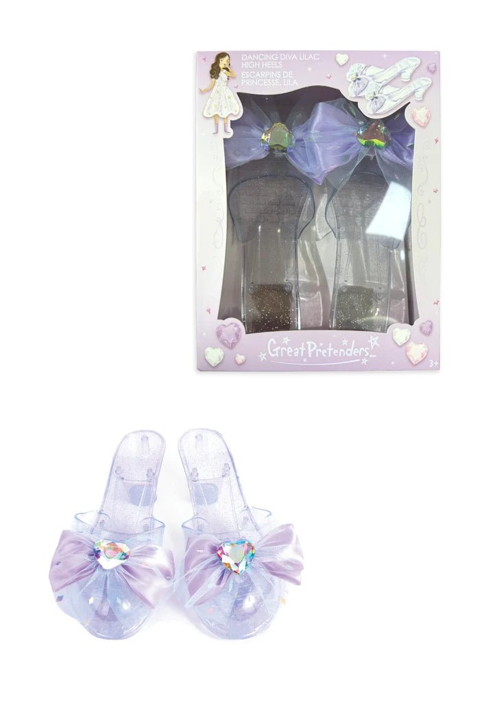 Dancing Diva Pink High Heels - Lilac - Sugar Babies Children's Boutique/Meg's Shoppe