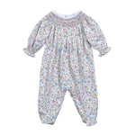 Darlene Pima Hand Smocked Bishop Footie Baby Sleepwear Baby Loren