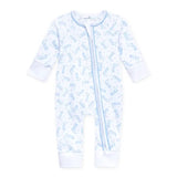 Darling Cowboy Boots Print Playsuit - Lt. Blue Baby Sleepwear Magnolia Baby