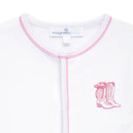 Darling Cowboy Boots Ruffle Converter - Pink Baby Sleepwear Magnolia Baby