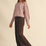 Girls Petal Pointelle Sweater Girls Sweaters + Sweatshirts heart and arrow