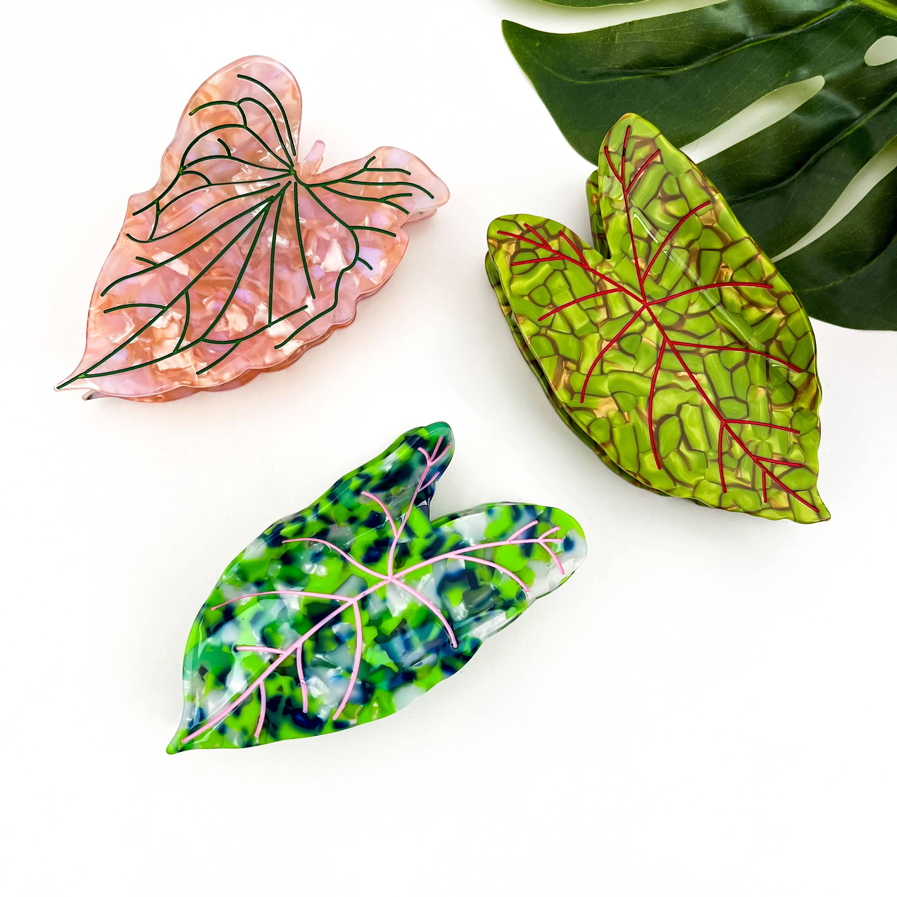 Lotus Leaf Hair Claw Clip - Green Hair Accessories TheDivaSoap