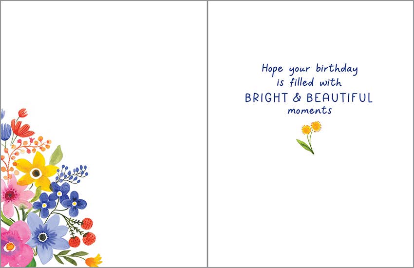 Birthday Greeting Card - Friend Polka Dot Flower Mug Paper Goods GINA B DESIGNS
