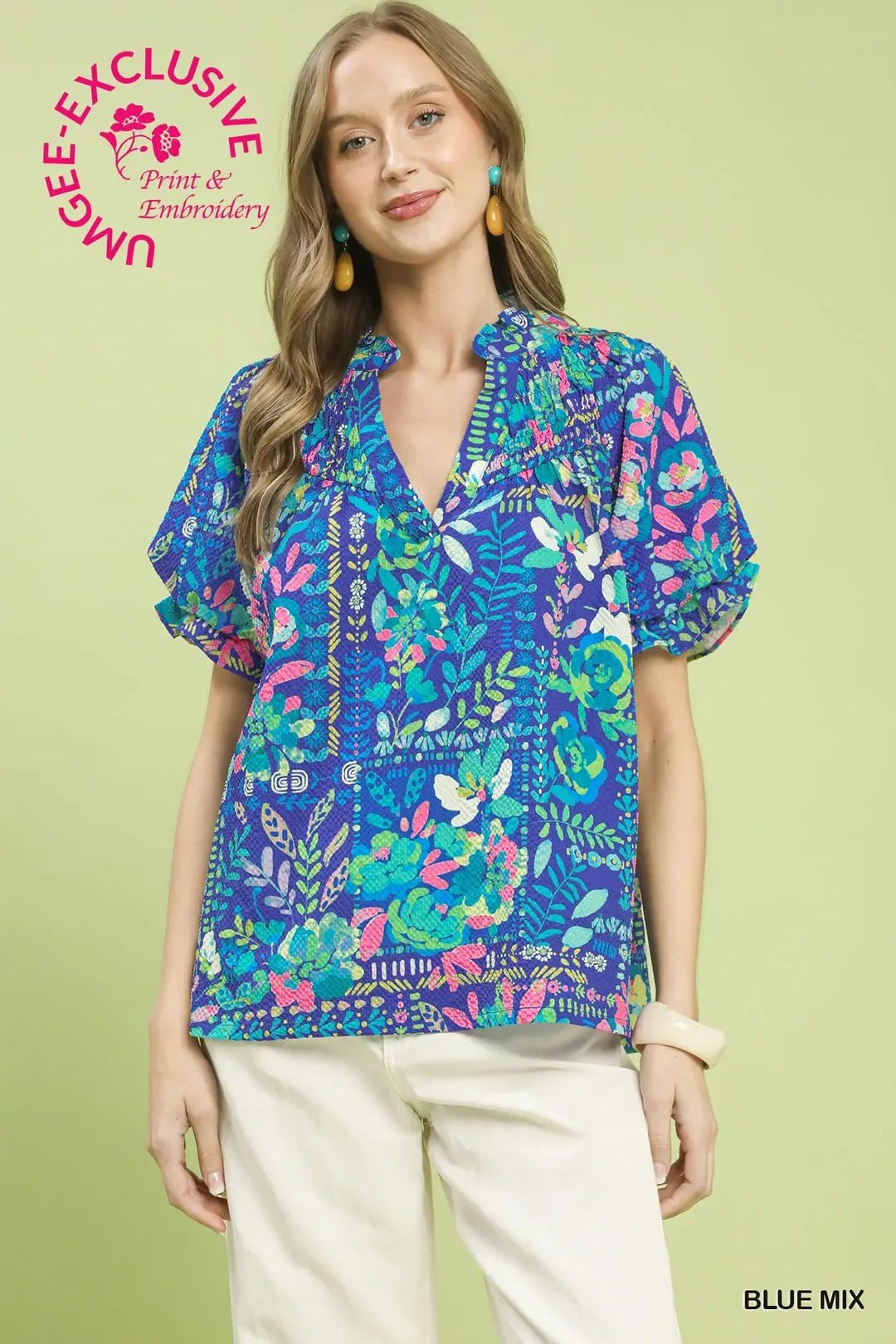 Deep Bloom Dream Top Tops Umgee