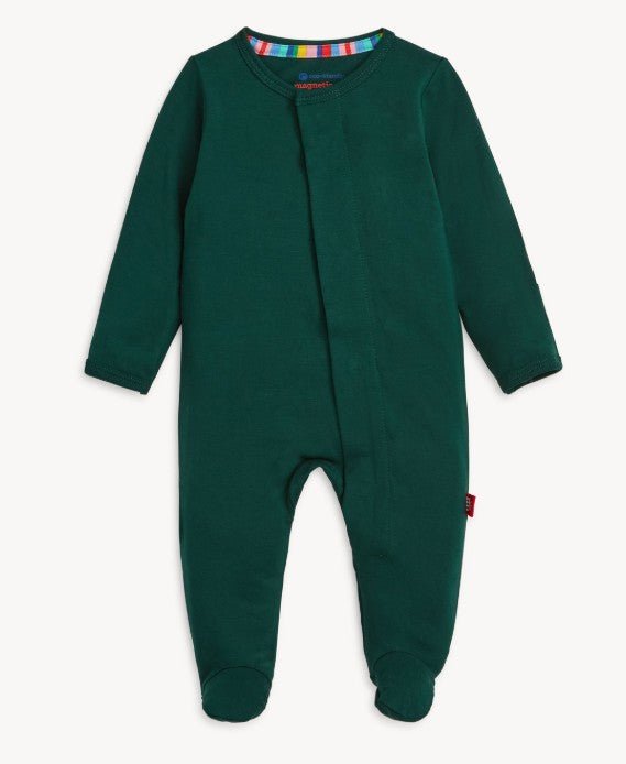 Deep Emerald Footie - Sugar Babies Children's Boutique/Meg's Shoppe