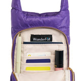 Deep Violet Matte HydroBag w/ Matching Solid Strap Purses + Totes WanderFull