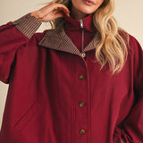 Redbrook Plaid Trim Jacket Outerwear &MERCI