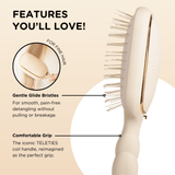 Detangler Hair Brush for Fine Hair - Tan Self-Care TELETIES