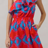 Devany Mix Media One Shoulder Midi Dress Long Dresses Sugarlips