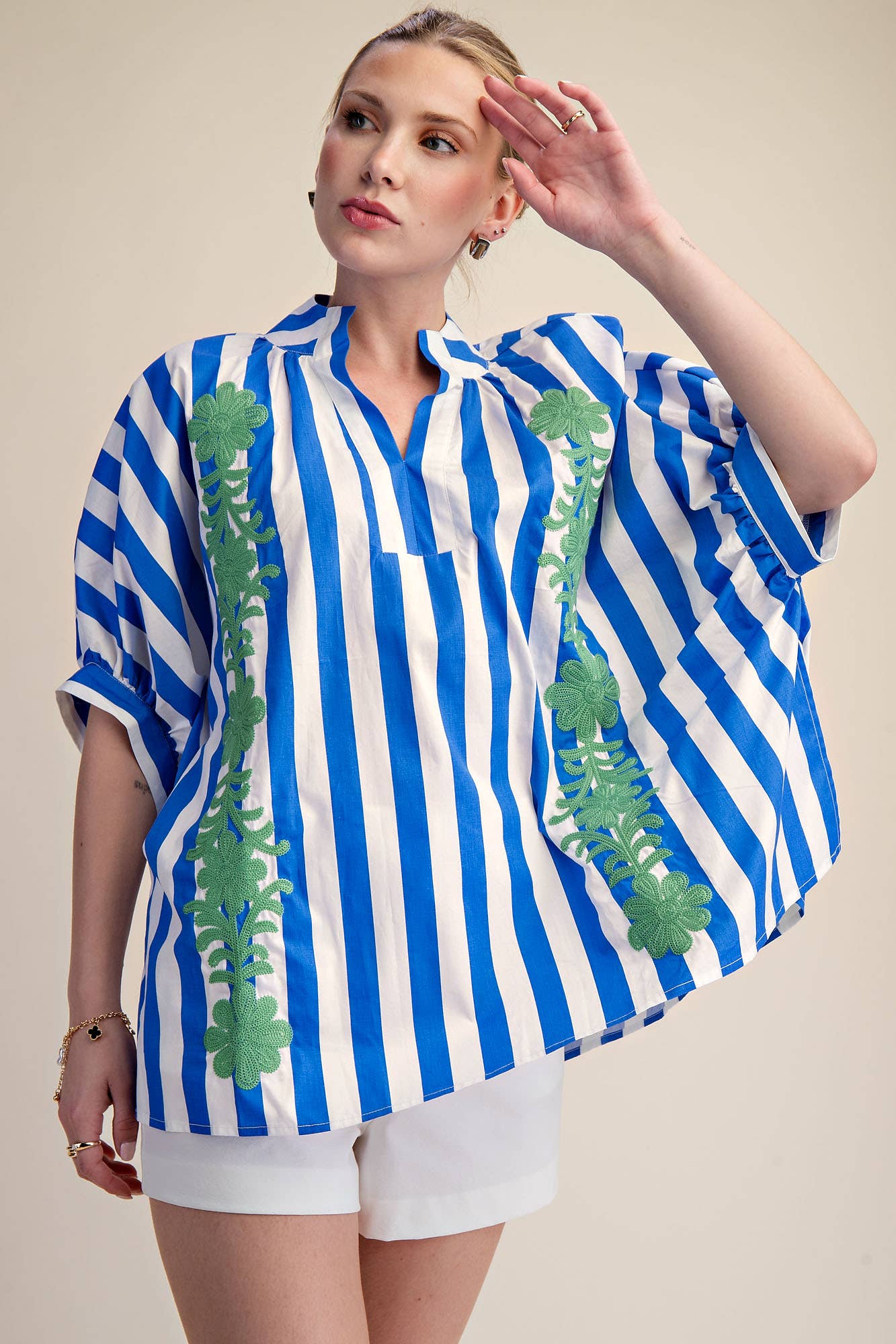 Mediterranean Morning Top Tops Glam