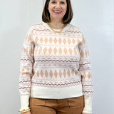 Diamond Drift Sweater - Cream Sweaters &Merci