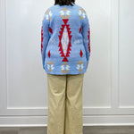 Diamond Skies Cardigan - Sky Blue Sweaters Umgee