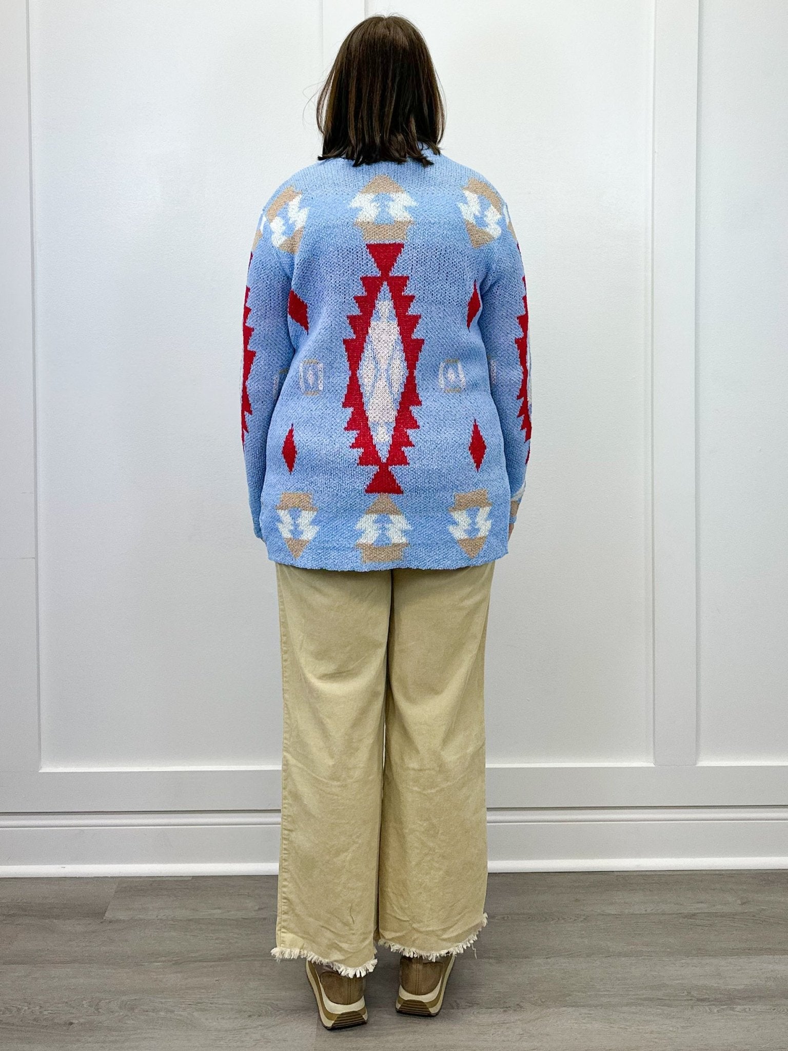 Diamond Skies Cardigan - Sky Blue Sweaters Umgee